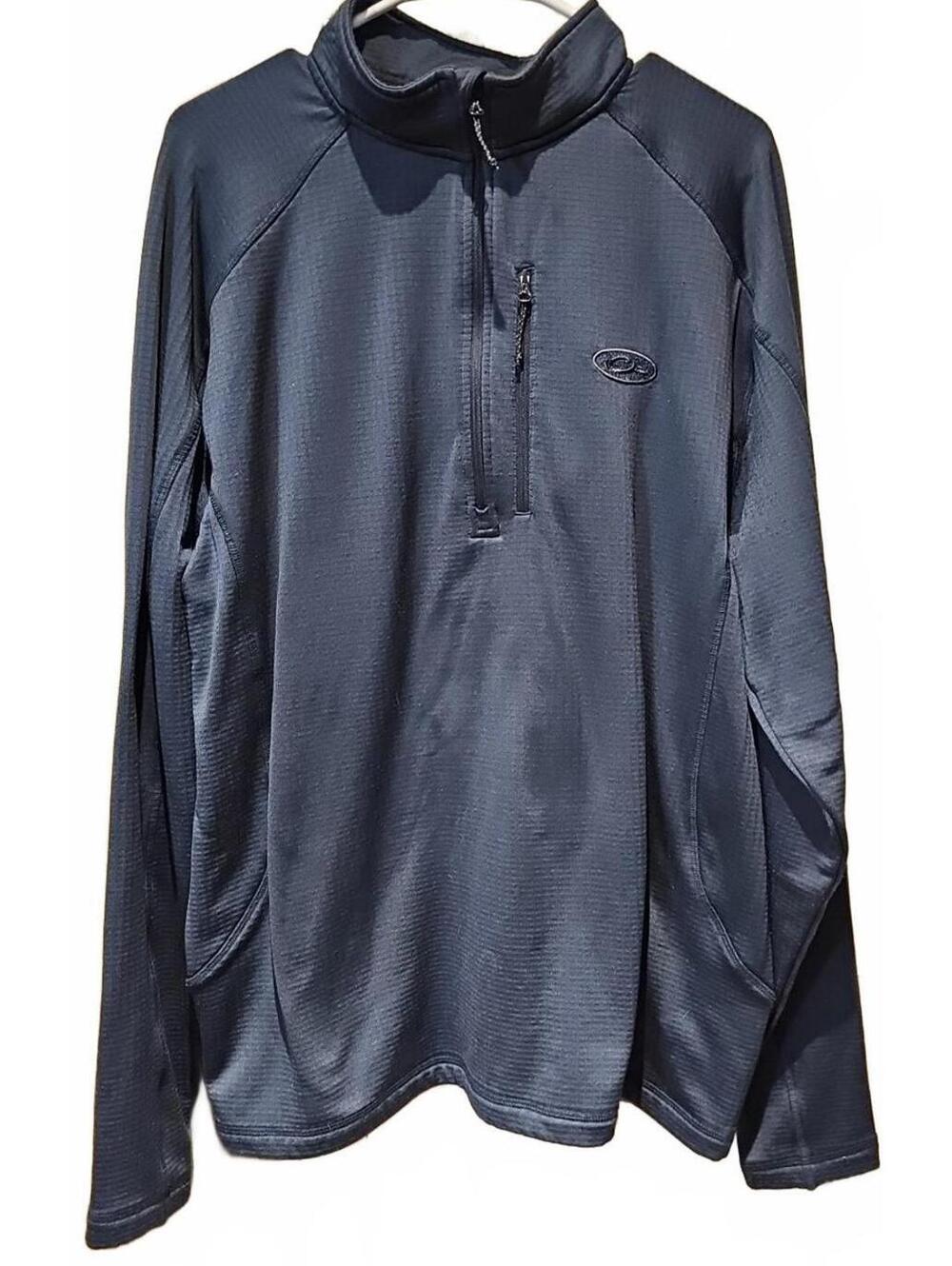 Drake Waterfowl  1/4 Zip Chest Pocket   Size L Pullover Navy